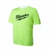 Milwaukee MWT155-2XL Safety Green Double Dry Interlock T-Shirt 2X-Large