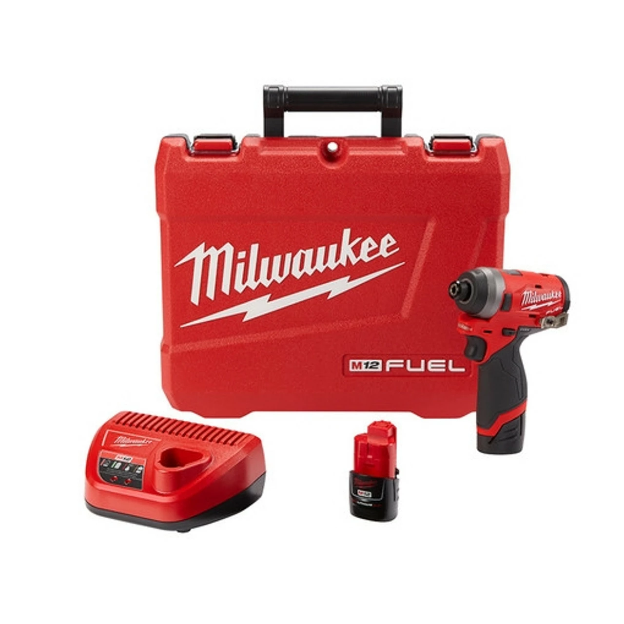 Milwaukee 2553-22 M12 FUEL 1/4 In. Hex Impact Driver Kit 1 Milwaukee 2553-22 M12 FUEL 1/4 In. Hex Impact Driver Kit