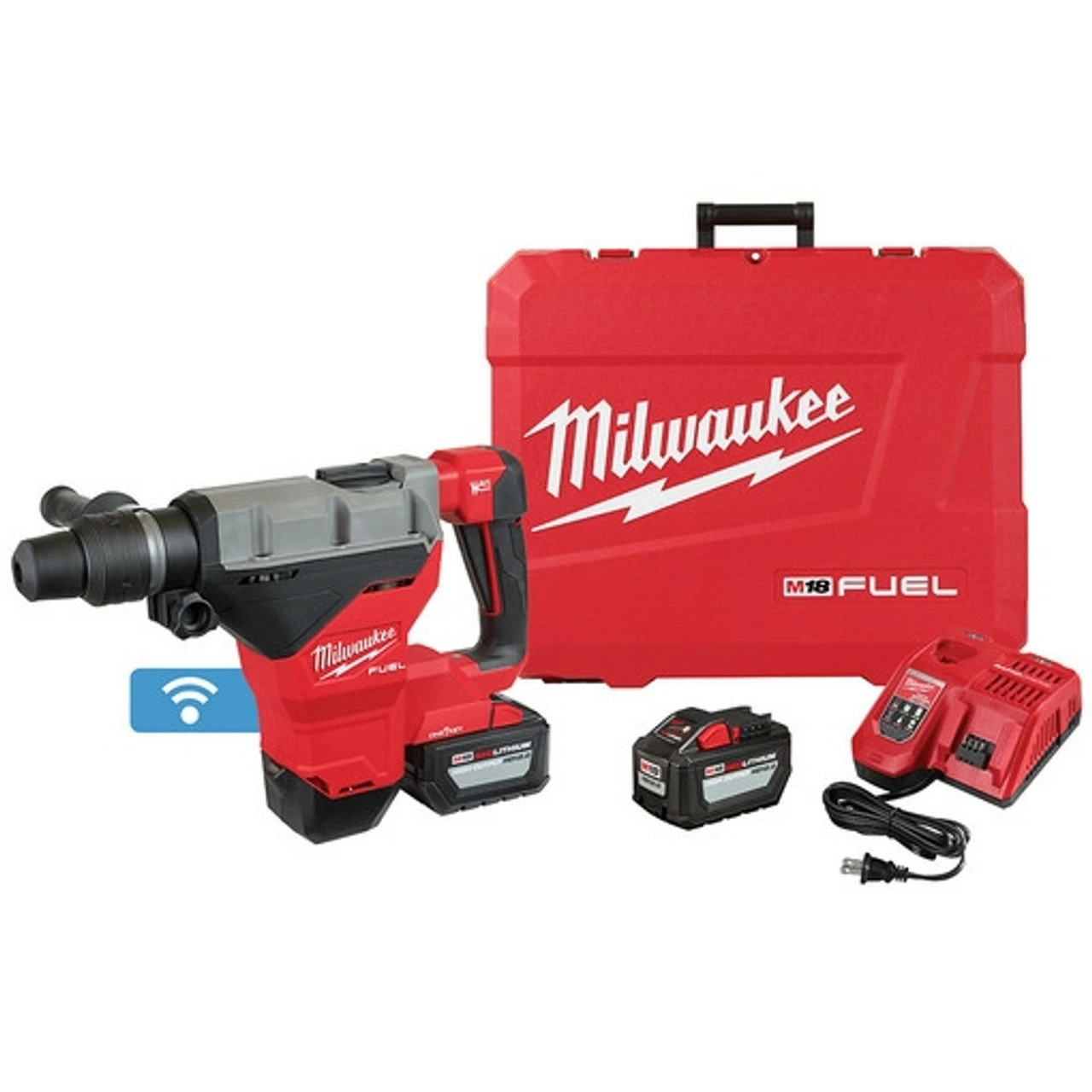 Milwaukee 2718-22HD M18 FUEL 1-3/4 In. SDS MAX Rotary Hammer Kit W/ 12.0 Batteries 1 Milwaukee 2718-22HD M18 FUEL 1-3/4 In. SDS MAX Rotary Hammer Kit W/ 12.0 Batteries