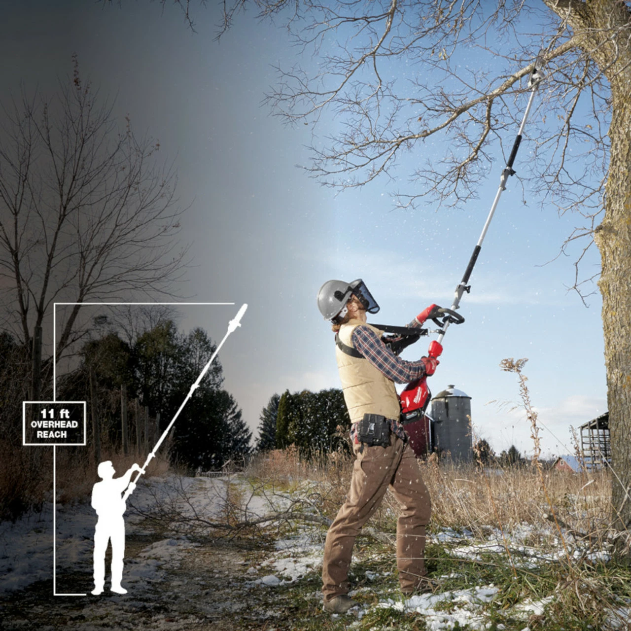 Milwaukee 2825-21PS M18 FUEL 10 In. Pole Saw Kit W/ QUIK-LOK 2 Milwaukee 2825-21PS M18 FUEL 10 In. Pole Saw Kit W/ QUIK-LOK - Image 2