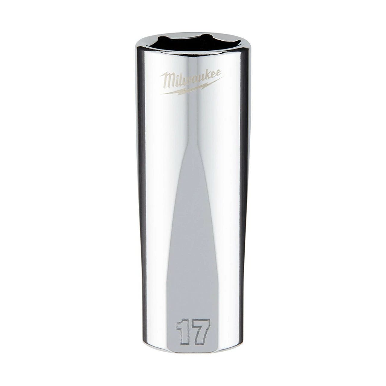 Milwaukee 45-34-0117 3/8 In. Drive 17mm Metric 6-Point Deep Socket 1 Milwaukee 45-34-0117 3/8 In. Drive 17mm Metric 6-Point Deep Socket