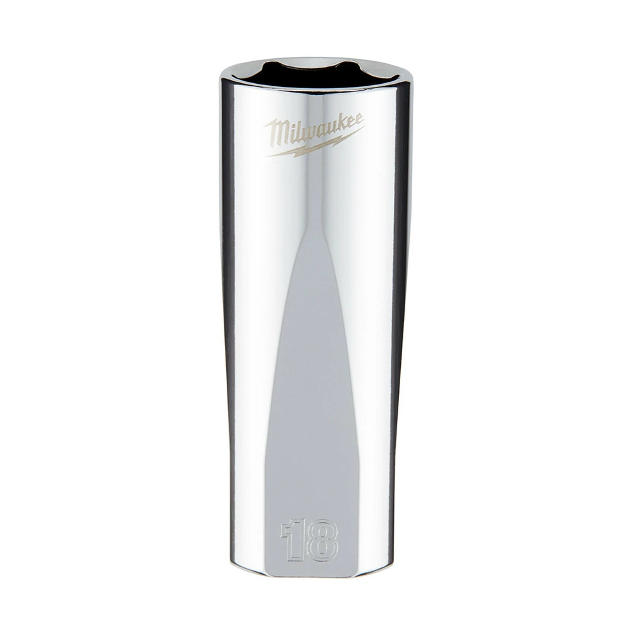 Milwaukee 45-34-0118 3/8 Drive 18mm Metric 6-Point Deep Socket 1 Milwaukee 45-34-0118 3/8 Drive 18mm Metric 6-Point Deep Socket