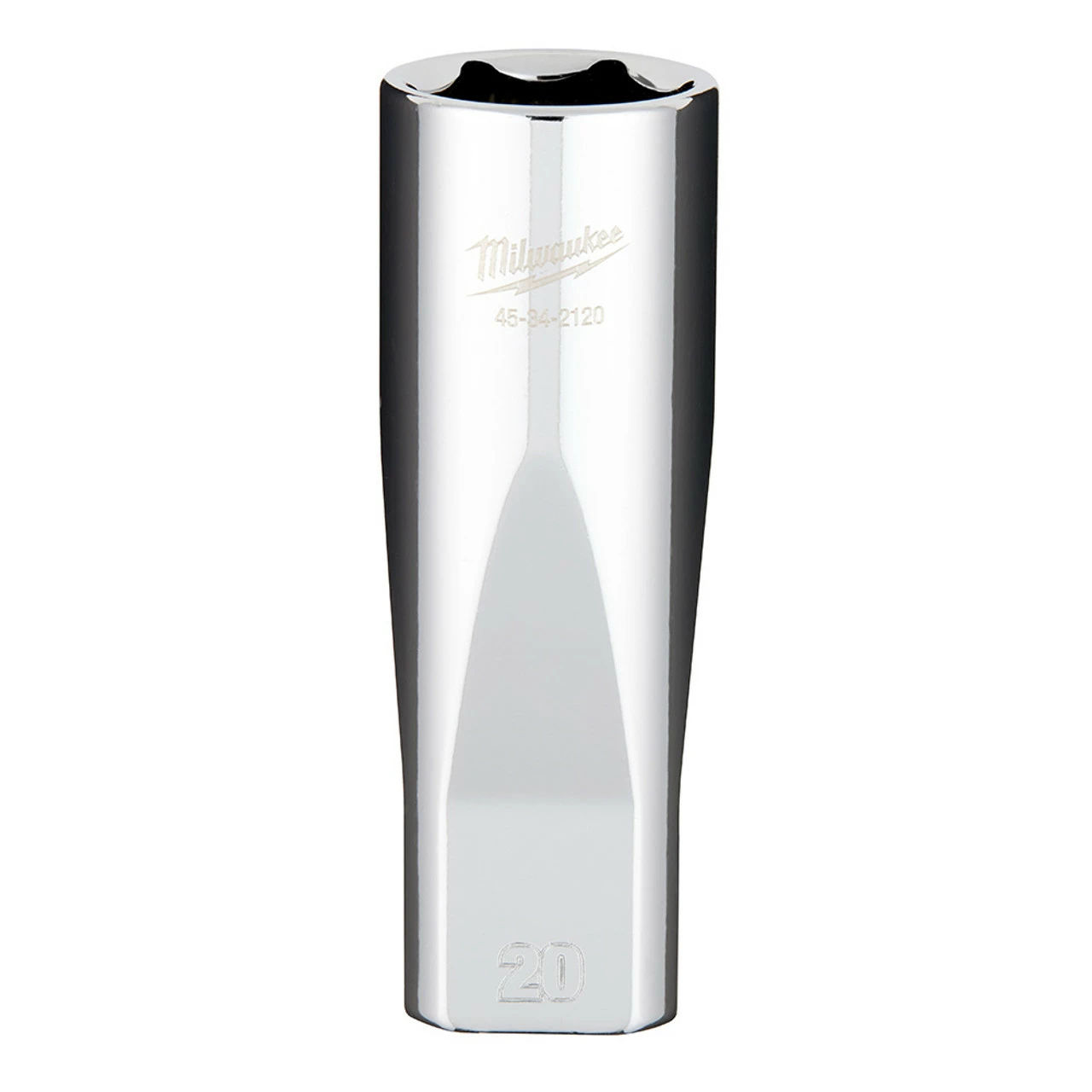 Milwaukee 45-34-2120 1/2 Drive 20mm Deep Socket 1 Milwaukee 45-34-2120 1/2 Drive 20mm Deep Socket