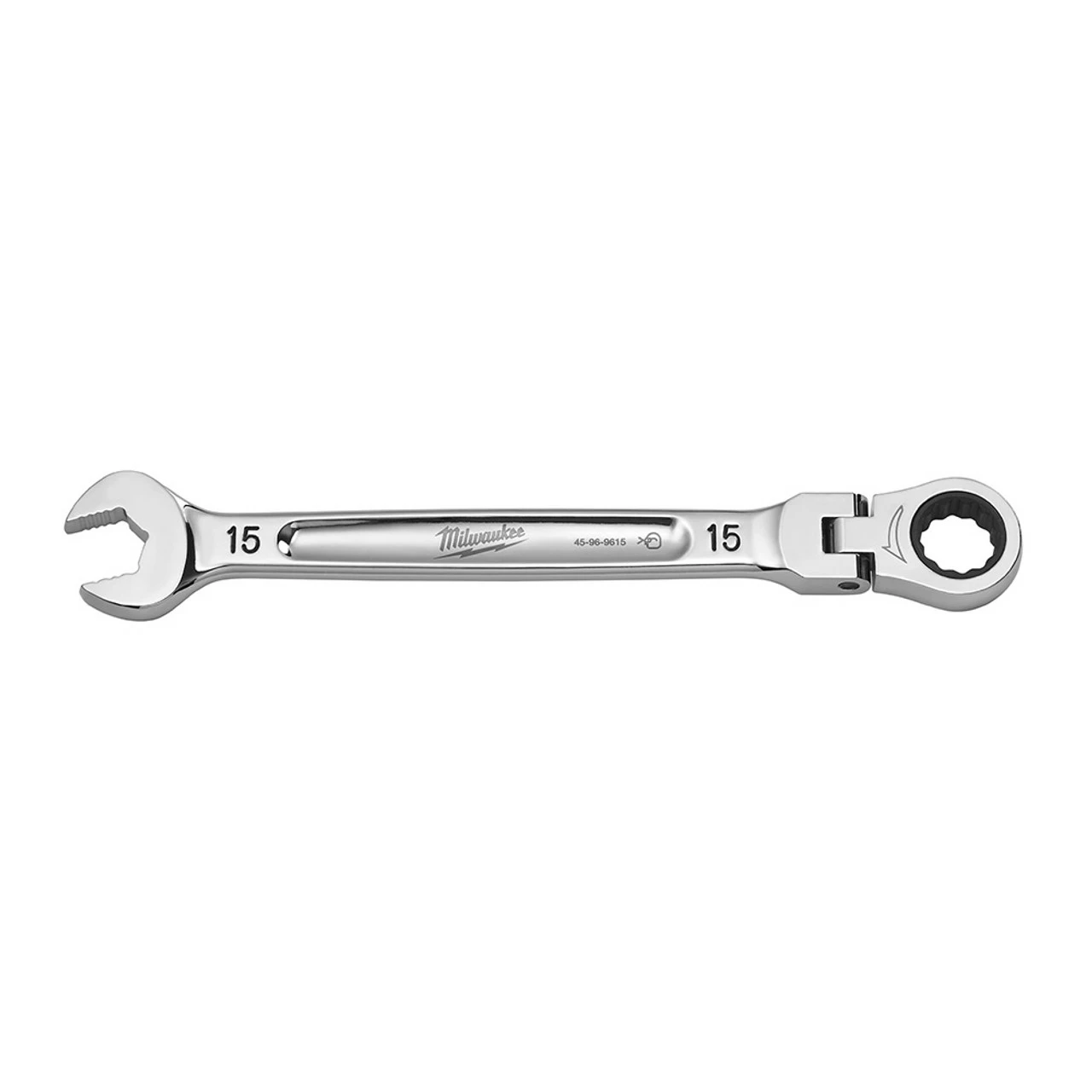 Milwaukee 45-96-9615 15mm Flex Head Ratcheting Wrench 1 Milwaukee 45-96-9615 15mm Flex Head Ratcheting Wrench