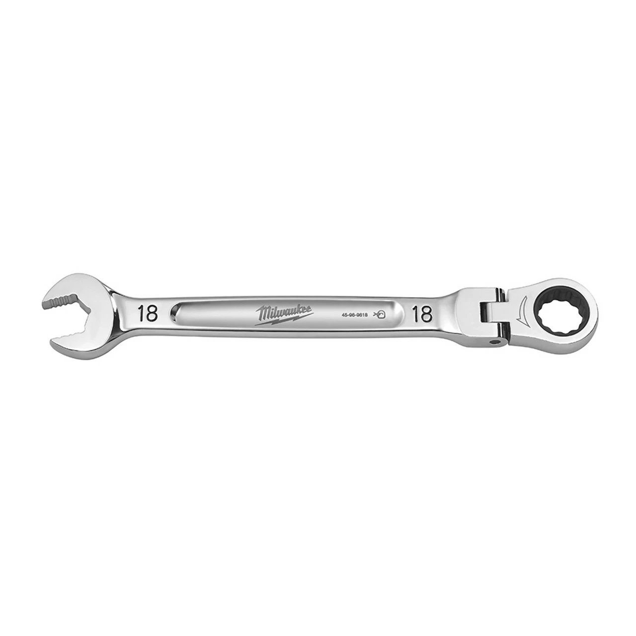 Milwaukee 45-96-9618 18mm Flex Head Ratcheting Wrench 1 Milwaukee 45-96-9618 18mm Flex Head Ratcheting Wrench