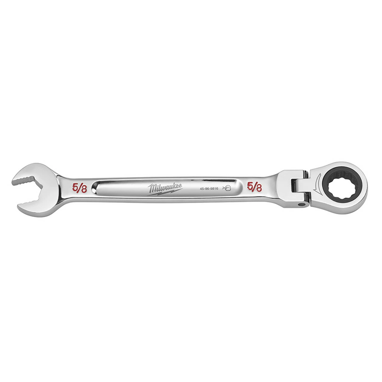 Milwaukee 45-96-9816 5/8 Flex Head Ratcheting Wrench 1 Milwaukee 45-96-9816 5/8 Flex Head Ratcheting Wrench