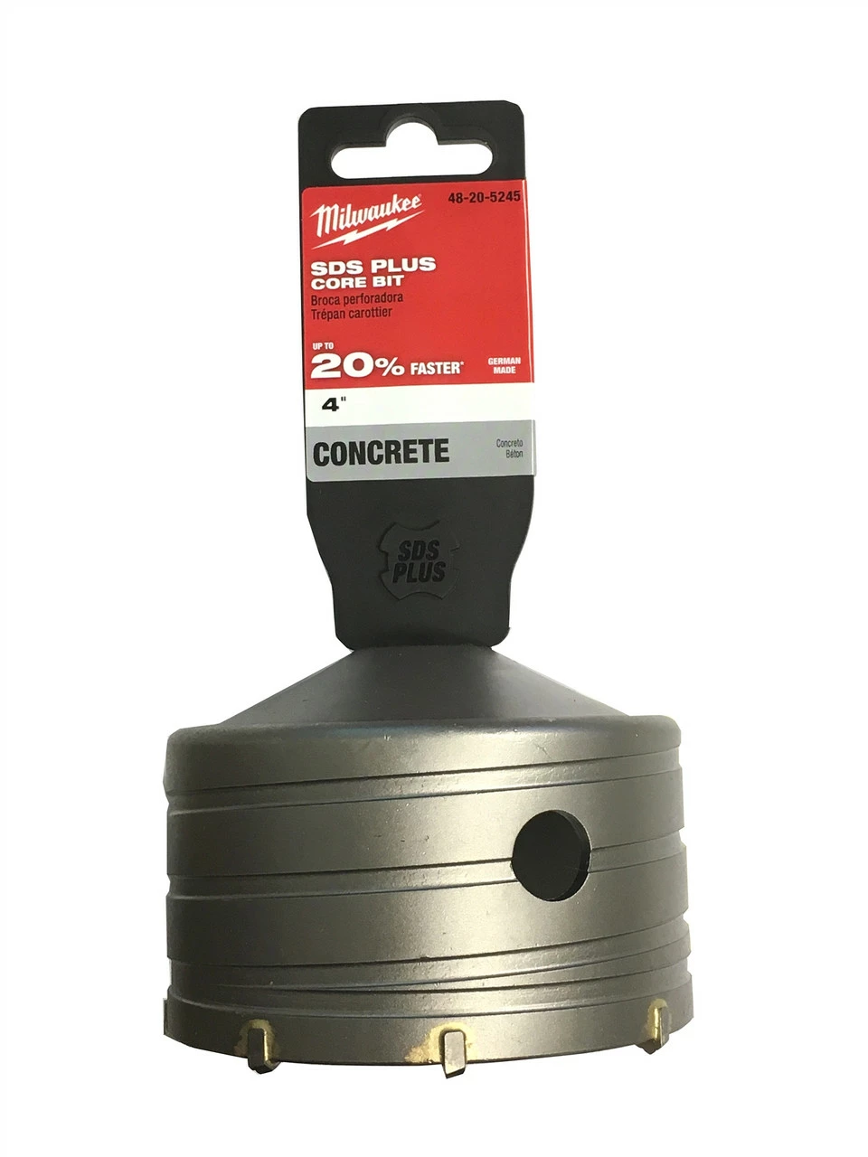 Milwaukee 48-20-5245 SDS+ Core 4 In. X 2 In. 1 Milwaukee 48-20-5245 SDS+ Core 4 In. X 2 In.