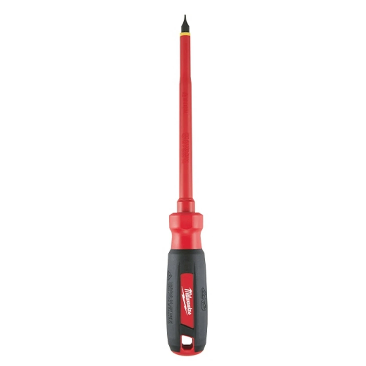 Milwaukee 48-22-2221 1/4 In Slotted - 6 In 1000V Insulated Screwdriver 1 Milwaukee 48-22-2221 1/4 In Slotted - 6 In 1000V Insulated Screwdriver