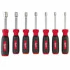 Milwaukee 48-22-2517 7 PC Magnetic HollowCore Metric Nut Driver Set