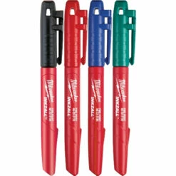 Milwaukee 48-22-3106 4PK Fine Point Colored Markers