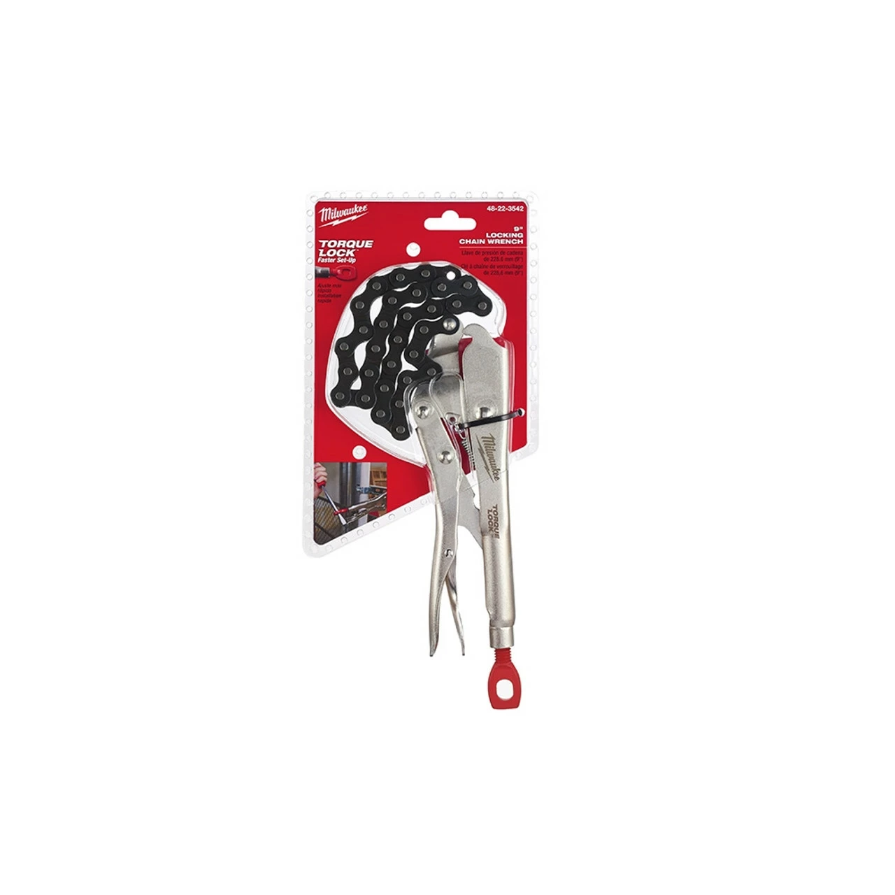 Milwaukee 48-22-3542 9 In. Locking Chain Wrench 1 Milwaukee 48-22-3542 9 In. Locking Chain Wrench
