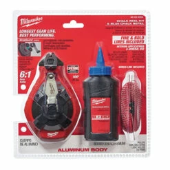 Milwaukee 48-22-3993 100 Ft Precision Line Kit W/ Blue Chalk Bold Line