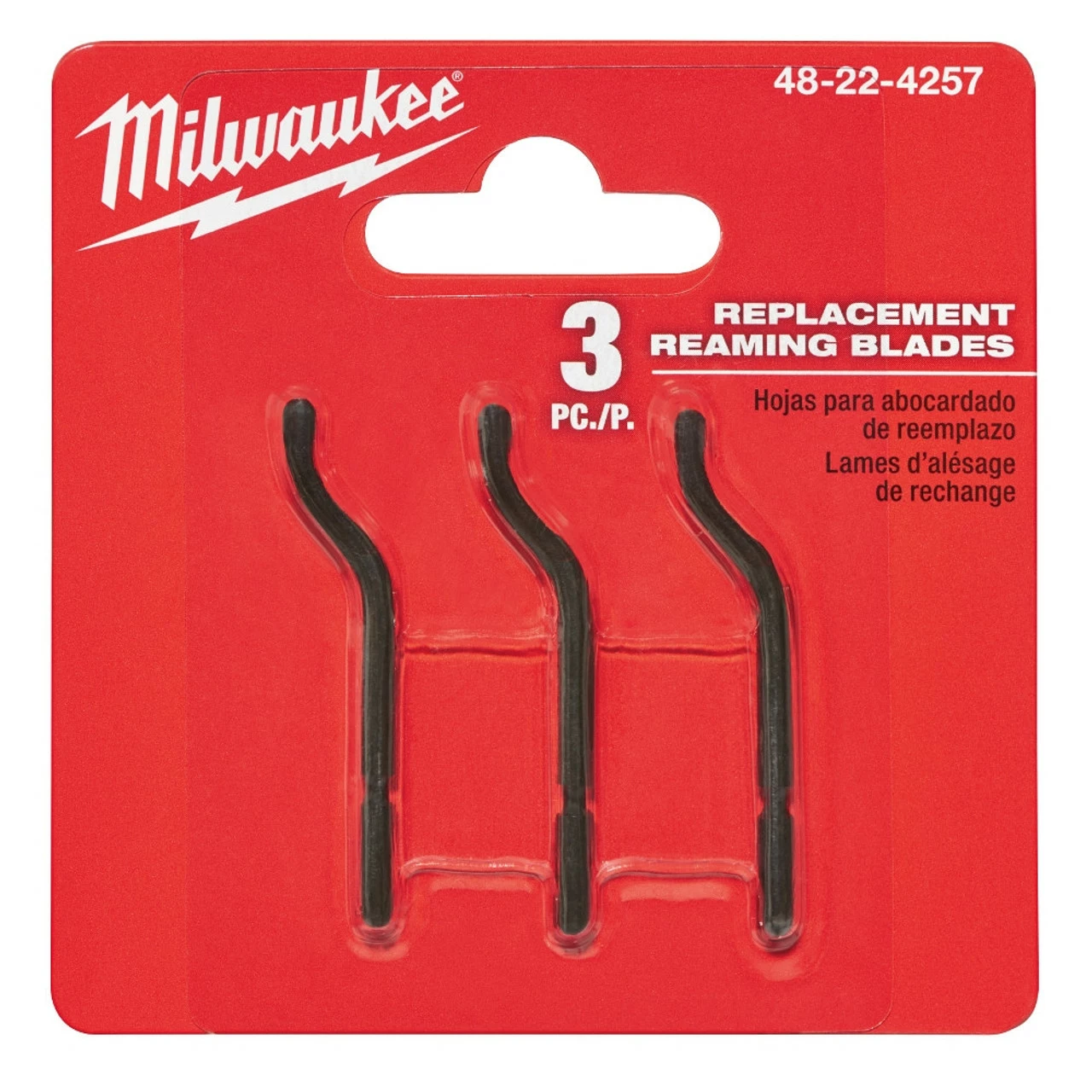 Milwaukee 48-22-4257 3 PC Replacement Reaming Blades 1 Milwaukee 48-22-4257 3 PC Replacement Reaming Blades