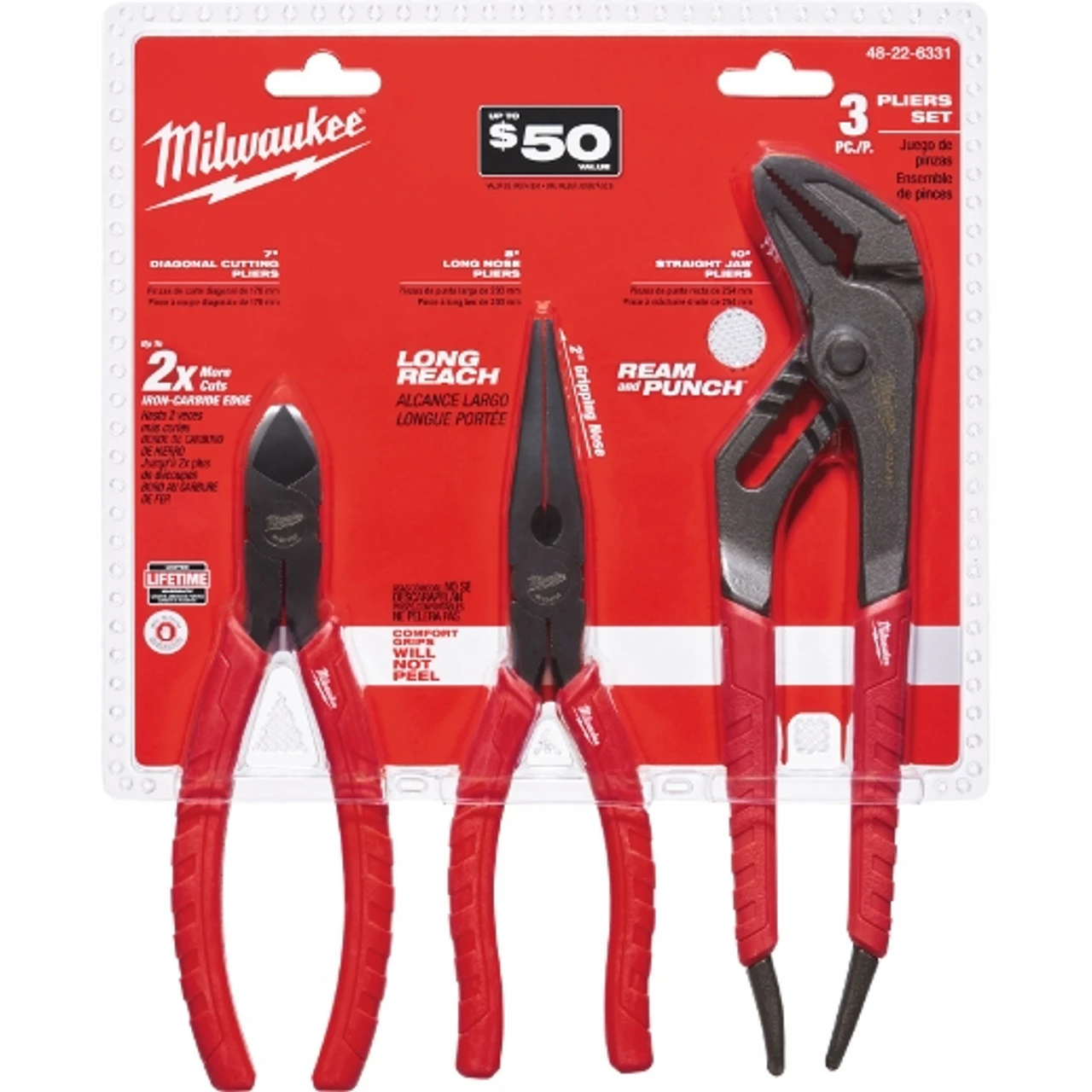 Milwaukee 48-22-6331 3 PC. Pliers Kit 1 Milwaukee 48-22-6331 3 PC. Pliers Kit