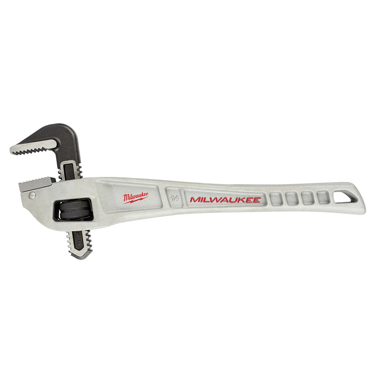 Milwaukee 48-22-7184 14 In. Aluminum Offset Pipe Wrench 1 Milwaukee 48-22-7184 14 In. Aluminum Offset Pipe Wrench