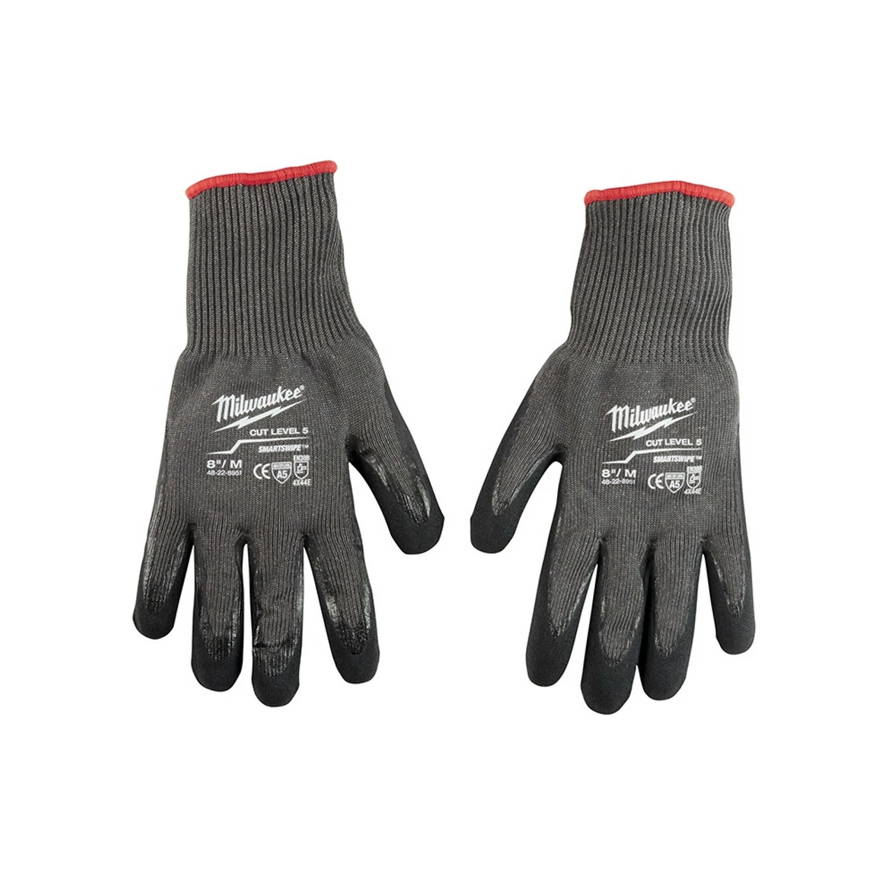 Milwaukee 48-22-8951 Cut Level 5 Dipped Gloves Medium 1 Milwaukee 48-22-8951 Cut Level 5 Dipped Gloves Medium