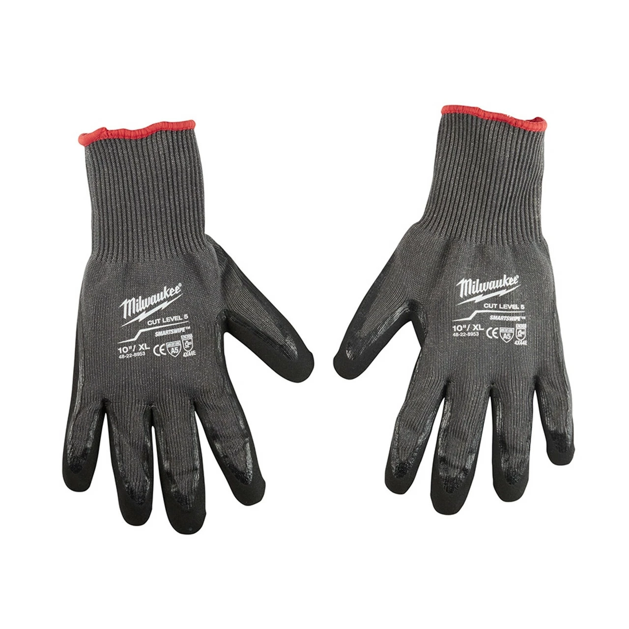 Milwaukee 48-22-8953 Cut Level 5 Dipped Gloves XL 1 Milwaukee 48-22-8953 Cut Level 5 Dipped Gloves XL