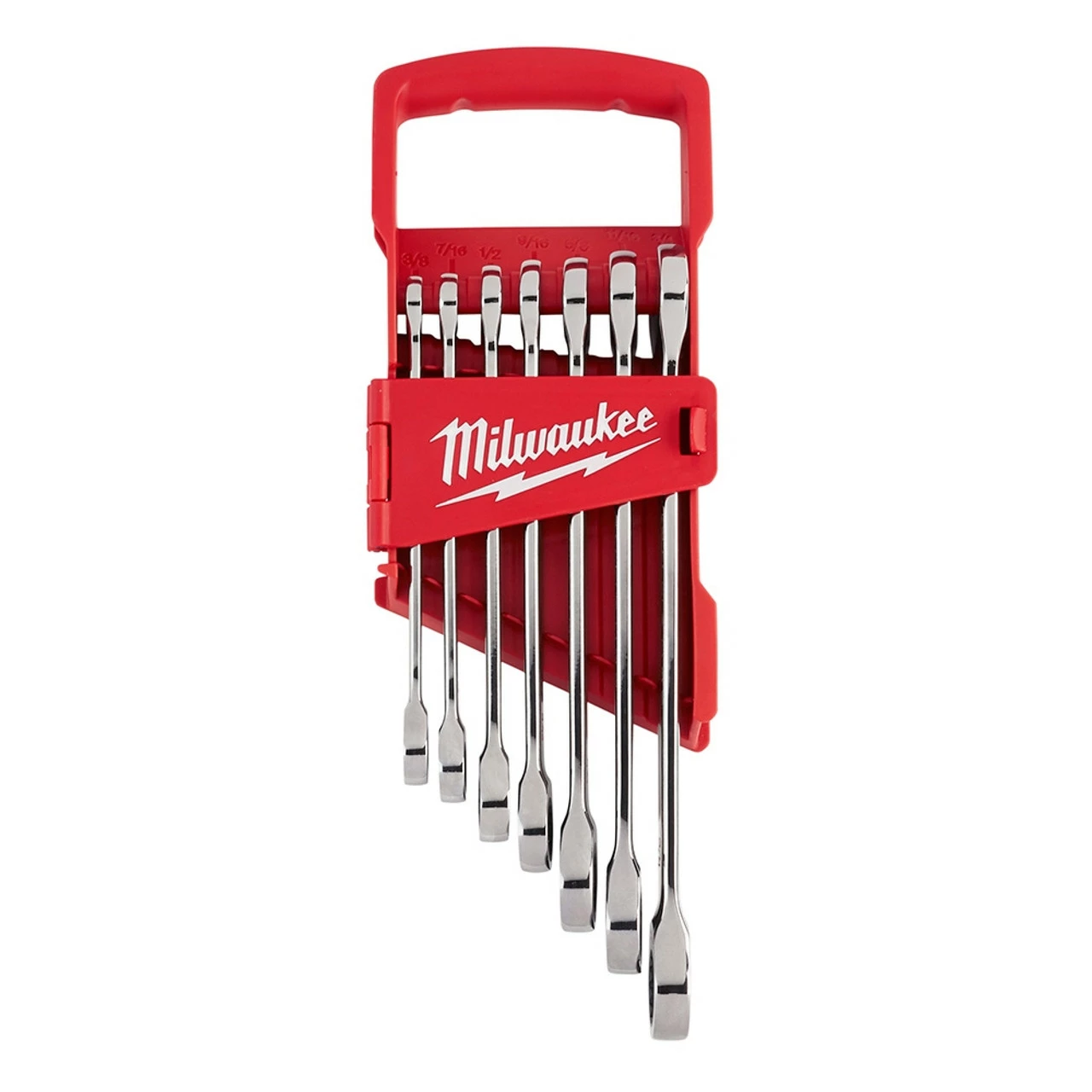 Milwaukee 48-22-9406 7pc Ratcheting Combination Wrench Set - SAE 1 Milwaukee 48-22-9406 7pc Ratcheting Combination Wrench Set - SAE