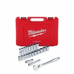 Milwaukee 48-22-9410 1/2 In. Drive 22pc Ratchet & Socket Set SAE