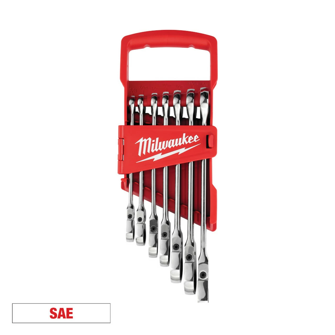 Milwaukee 48-22-9429 7pc SAE Flex Head Combination Wrenches 1 Milwaukee 48-22-9429 7pc SAE Flex Head Combination Wrenches