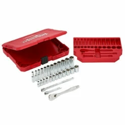 Milwaukee 48-22-9504 1/4 In. Drive 28pc Ratchet & Socket Set - Metric