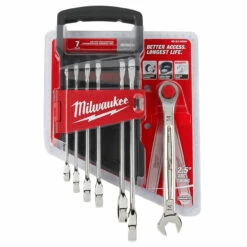 Milwaukee 48-22-9506 7pc Ratcheting Combination Wrench Set - Metric