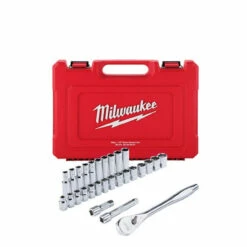 Milwaukee 48-22-9510 1/2 In. Drive 28pc Ratchet & Socket Set Metric