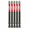 Milwaukee 48-32-4566 #3 Phillips Impact 3-1/2 Power Bits 5 Pk