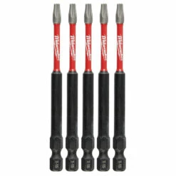 Milwaukee 48-32-4577 SHOCKWAVE 3-1/2 Impact T15 Bit 5 Pk