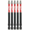 Milwaukee 48-32-4579 SHOCKWAVE 3-1/2 Impact T25 Bit 5 Pk