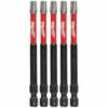Milwaukee 48-32-4580 SHOCKWAVE 3-1/2 Impact T30 Bit 5 Pk