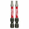 Milwaukee 48-32-4985 SHOCKWAVE 2 In. Power Bit TORX T25 (2 PK)