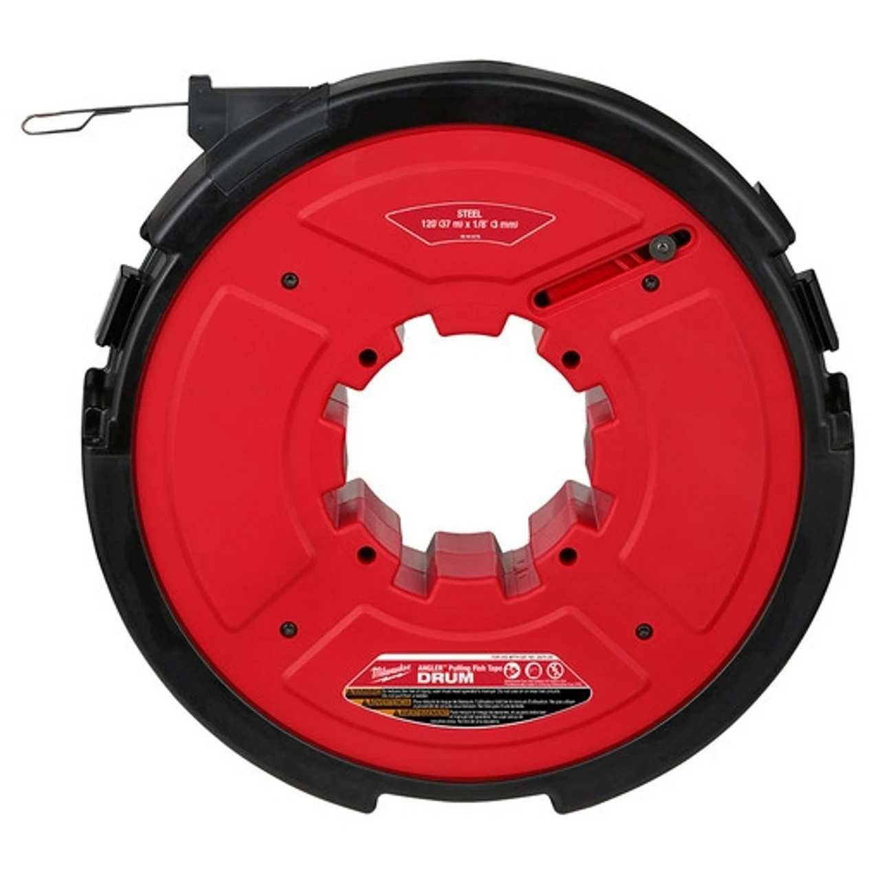 Milwaukee 48-44-5176 M18 FUEL ANGLER 120 Ft. X 1/8 In. Steel Pulling Fish Tape Drum 1 Milwaukee 48-44-5176 M18 FUEL ANGLER 120 Ft. X 1/8 In. Steel Pulling Fish Tape Drum