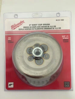 Milwaukee 48-52-1650 Knotted Cup Brush 6 In.