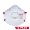Milwaukee 48-73-4014 10 Pk N95 Valved Respirator