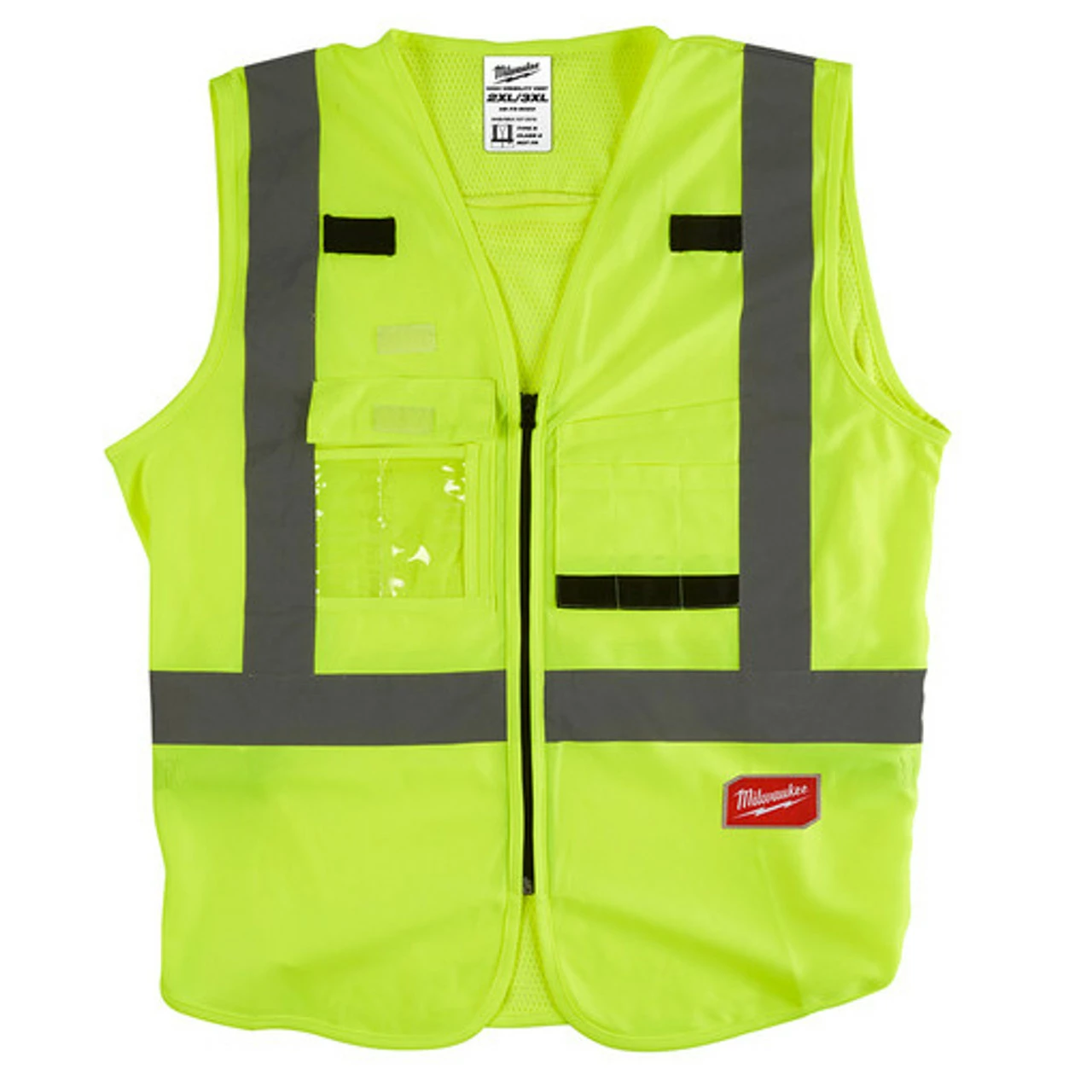 Milwaukee 48-73-5023 High Visibility Yellow Safety Vest - XXL/XXXL 1 Milwaukee 48-73-5023 High Visibility Yellow Safety Vest - XXL/XXXL