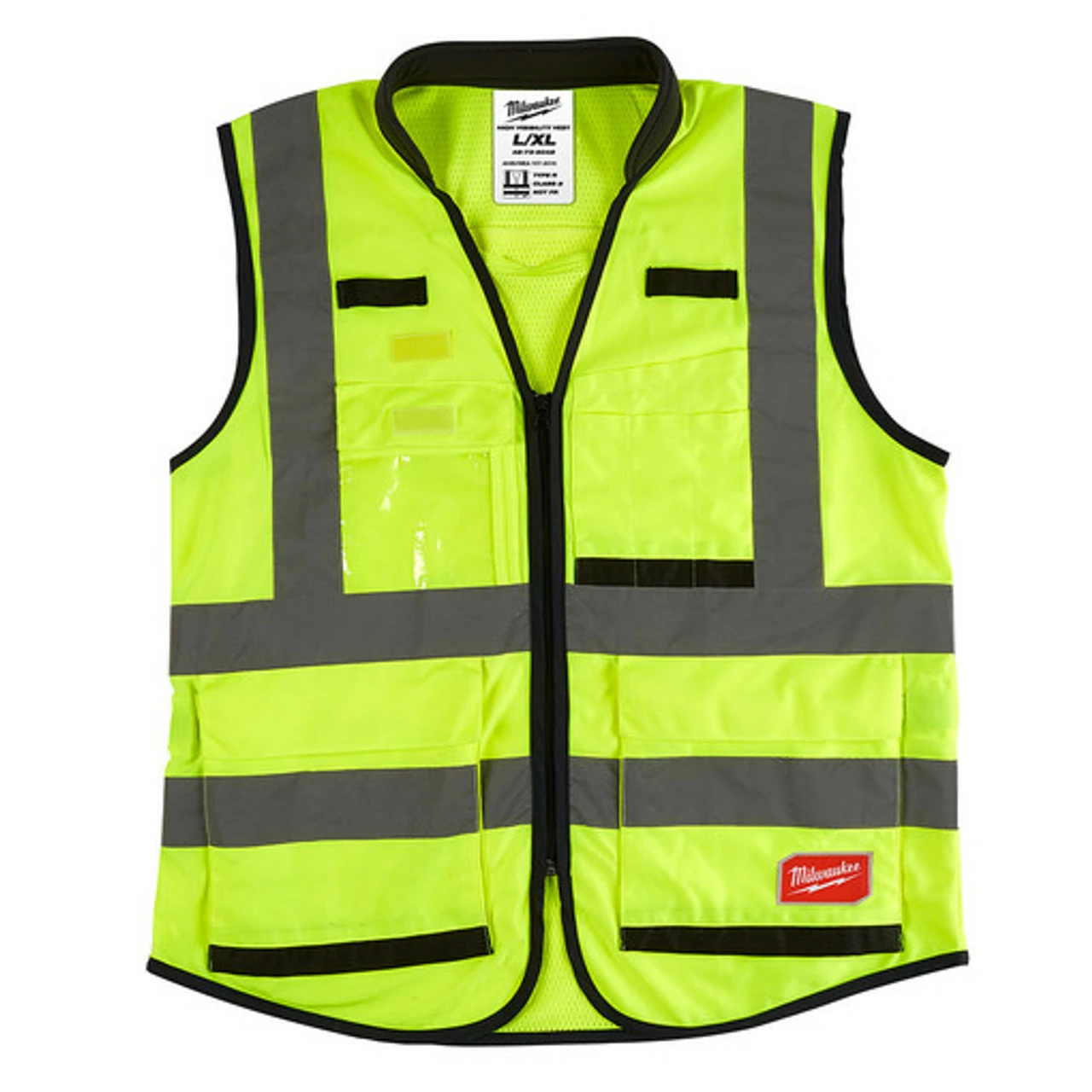 Milwaukee 48-73-5042 High Visibility Yellow Performance Safety Vest - L/XL 1 Milwaukee 48-73-5042 High Visibility Yellow Performance Safety Vest - L/XL