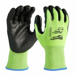 Milwaukee 48-73-8921 High-Visibility Cut Level 2 Polyurethane Dipped Gloves Medium