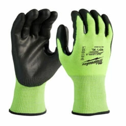 Milwaukee 48-73-8933 High-Visibility Cut Level 3 Polyurethane Dipped Gloves XL