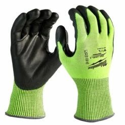 Milwaukee 48-73-8942 High-Visibility Cut Level 4 Polyurethane Dipped Gloves Large