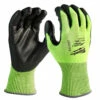Milwaukee 48-73-8944 High-Visibility Cut Level 4 Polyurethane Dipped Gloves XXL