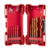 Milwaukee 48-89-4633 10 Pc SHOCKWAVE RED HELIX Titanium Drill Bit Set