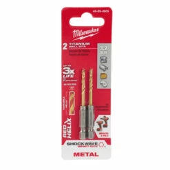 Milwaukee 48-89-4806 Metric SHOCKWAVE Titanium RED HELIX 3.2 MM