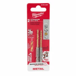 Milwaukee 48-89-4807 Metric SHOCKWAVE Titanium RED HELIX 3.5 MM