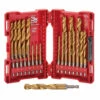 Milwaukee 48-89-4861 Metric SHOCKWAVE Titanium RED HELIX Kit 25 Pc.