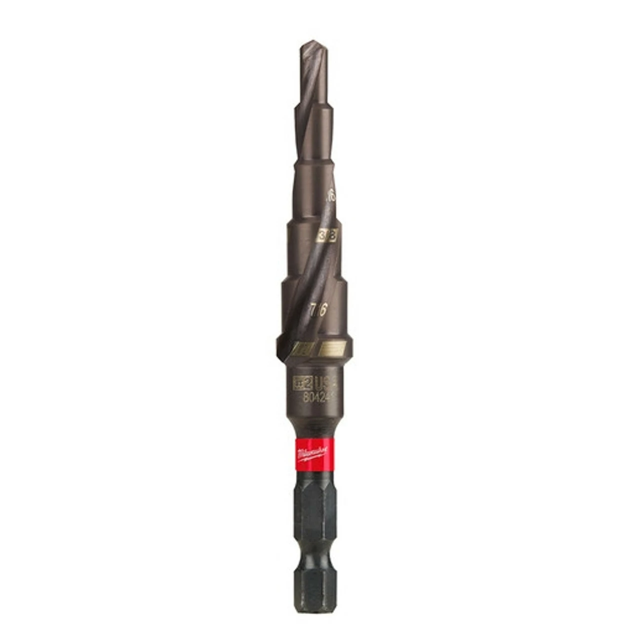 Milwaukee 48-89-9242 SHOCKWAVE Impact Duty Step Bit #2 3/16 - 1/2 1 Milwaukee 48-89-9242 SHOCKWAVE Impact Duty Step Bit #2 3/16 - 1/2
