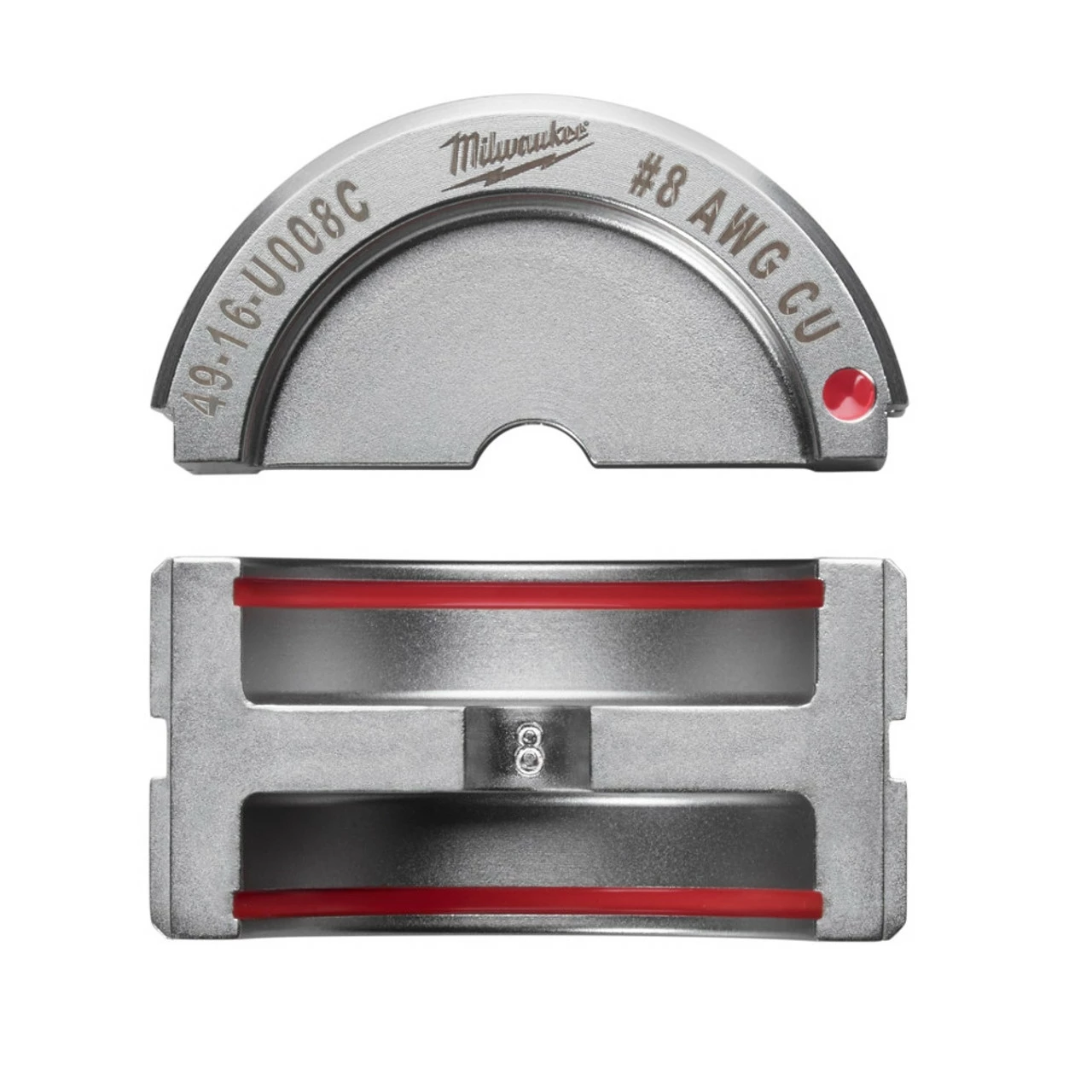 Milwaukee 49-16-U008C #8 Copper U Style Die 1 Milwaukee 49-16-U008C #8 Copper U Style Die