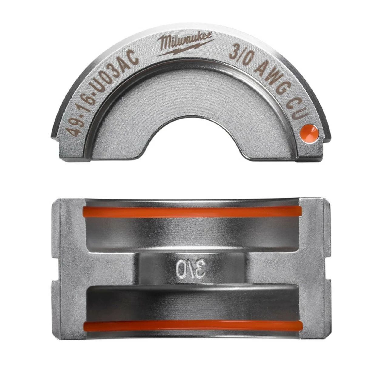 Milwaukee 49-16-U03AC 3/0 Copper U Style Die 1 Milwaukee 49-16-U03AC 3/0 Copper U Style Die