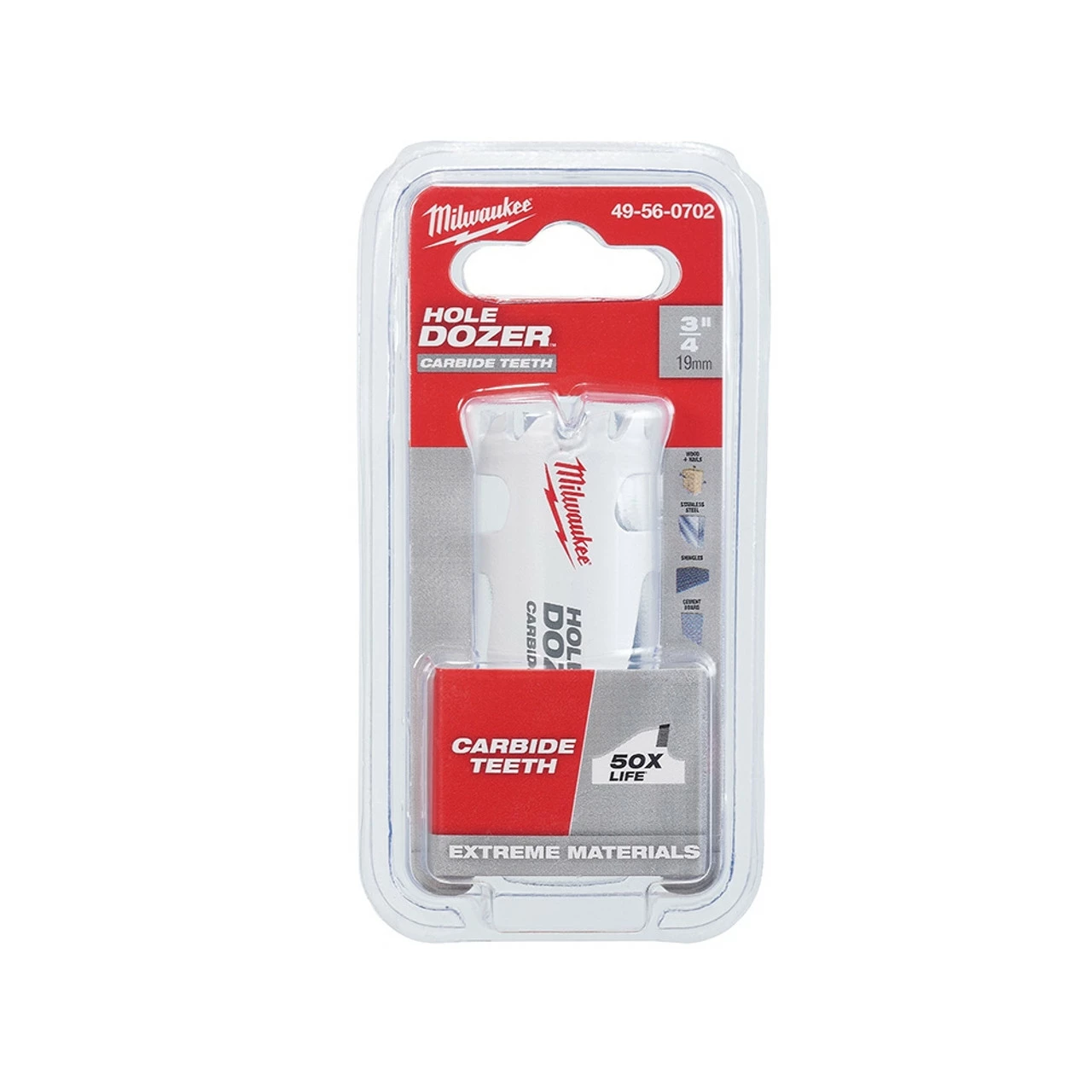 Milwaukee 49-56-0702 3/4 In. Hole Dozer With Carbide Teeth 1 Milwaukee 49-56-0702 3/4 In. Hole Dozer With Carbide Teeth