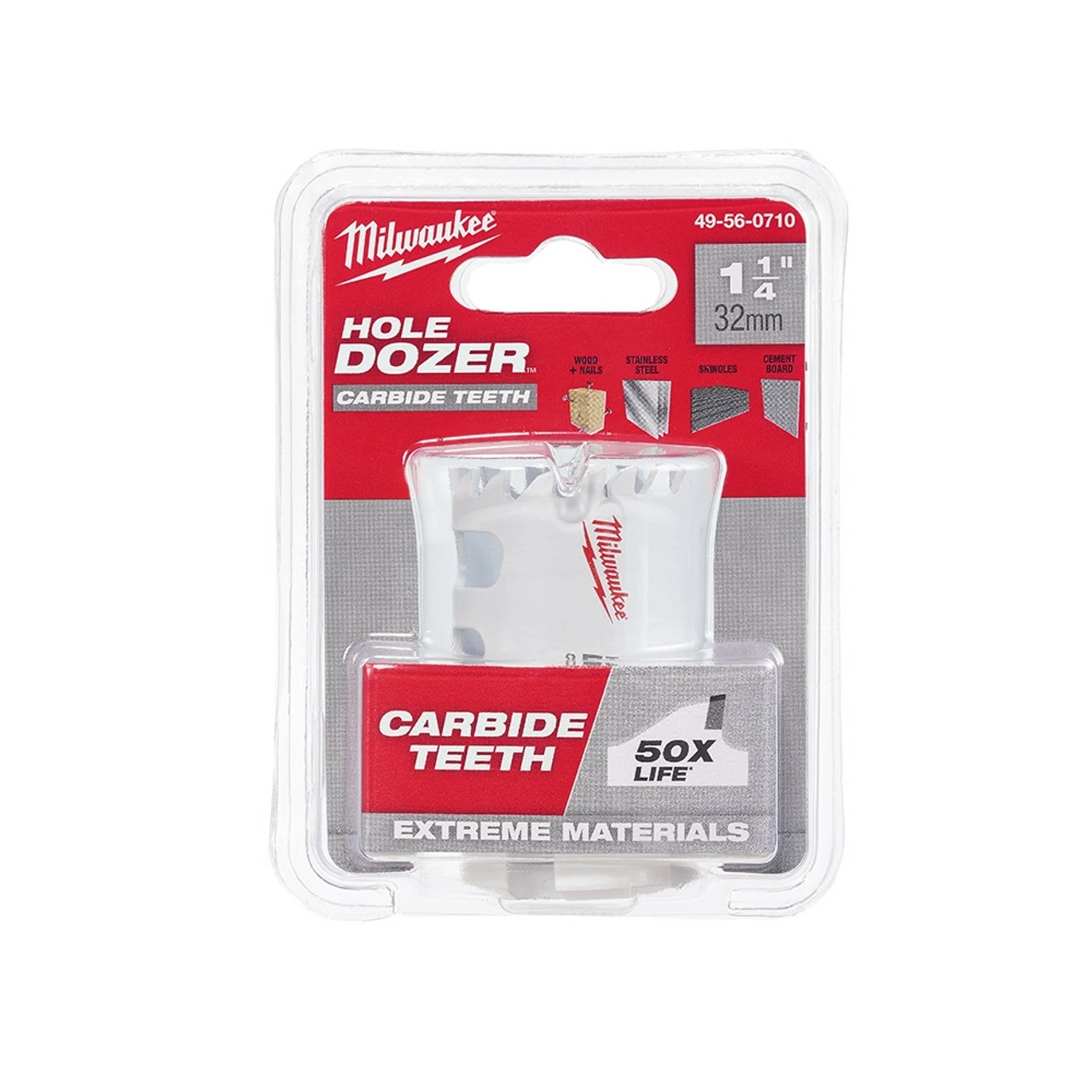 Milwaukee 49-56-0710 1-1/4 In. Hole Dozer With Carbide Teeth 1 Milwaukee 49-56-0710 1-1/4 In. Hole Dozer With Carbide Teeth